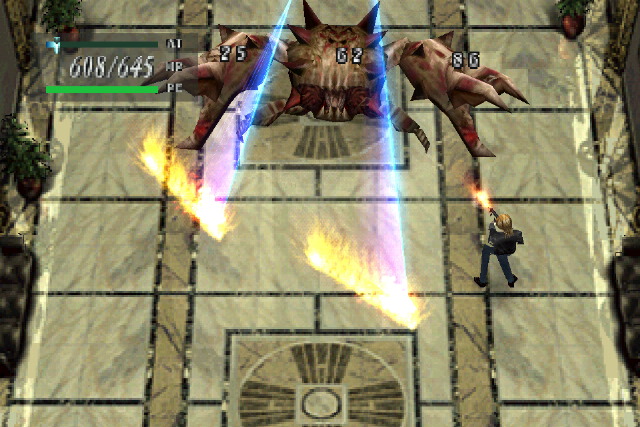 Aya battles two aligator men